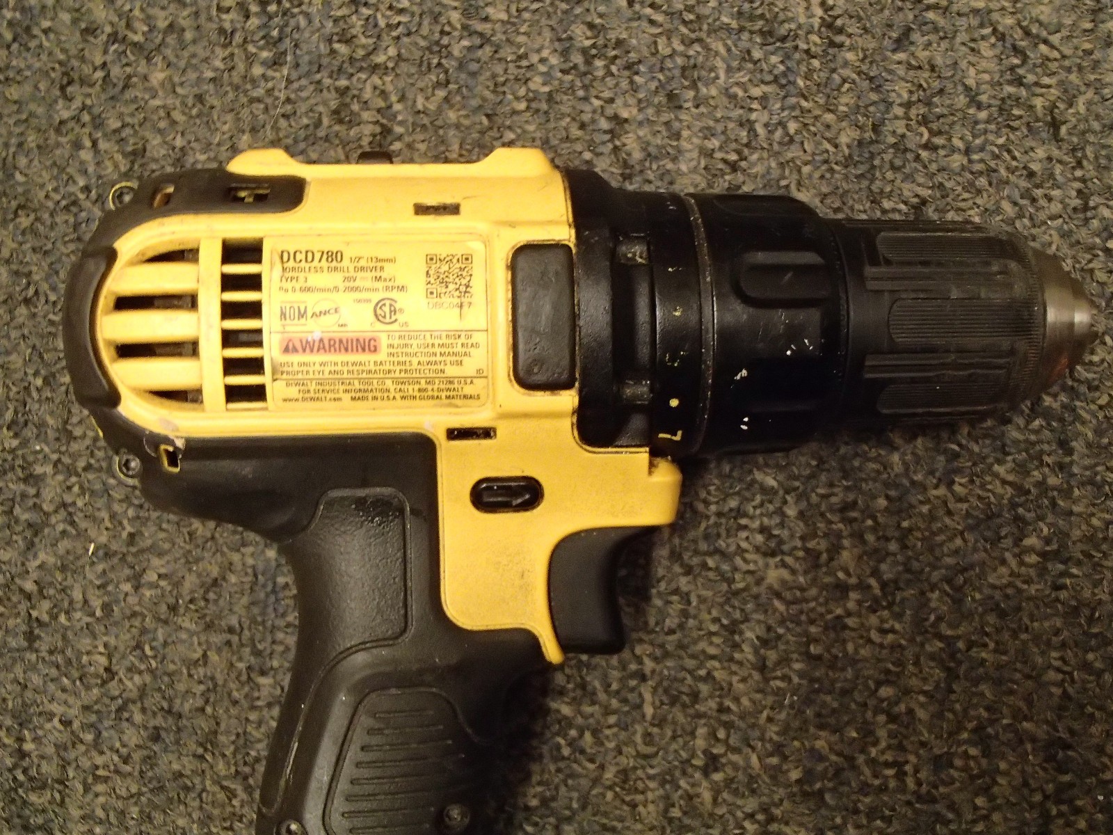 DEWALT DCD780 20V Compact Drill/Driver Kit Tool Ony