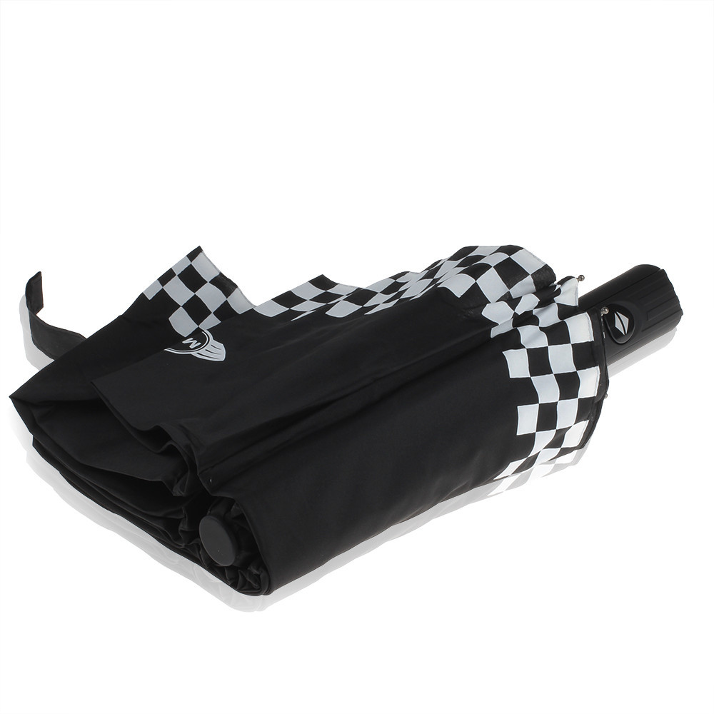 Portable Automatic Folding Umbrella Umbrellas Checkered Style For Mini Cooper