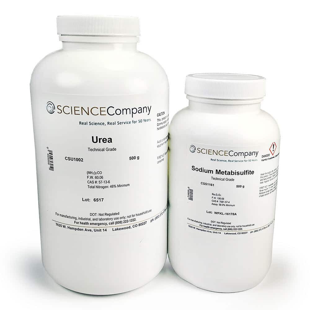 Scrap Gold Recovery Kit, 500g Sodium Metabisulfite and 500g Urea