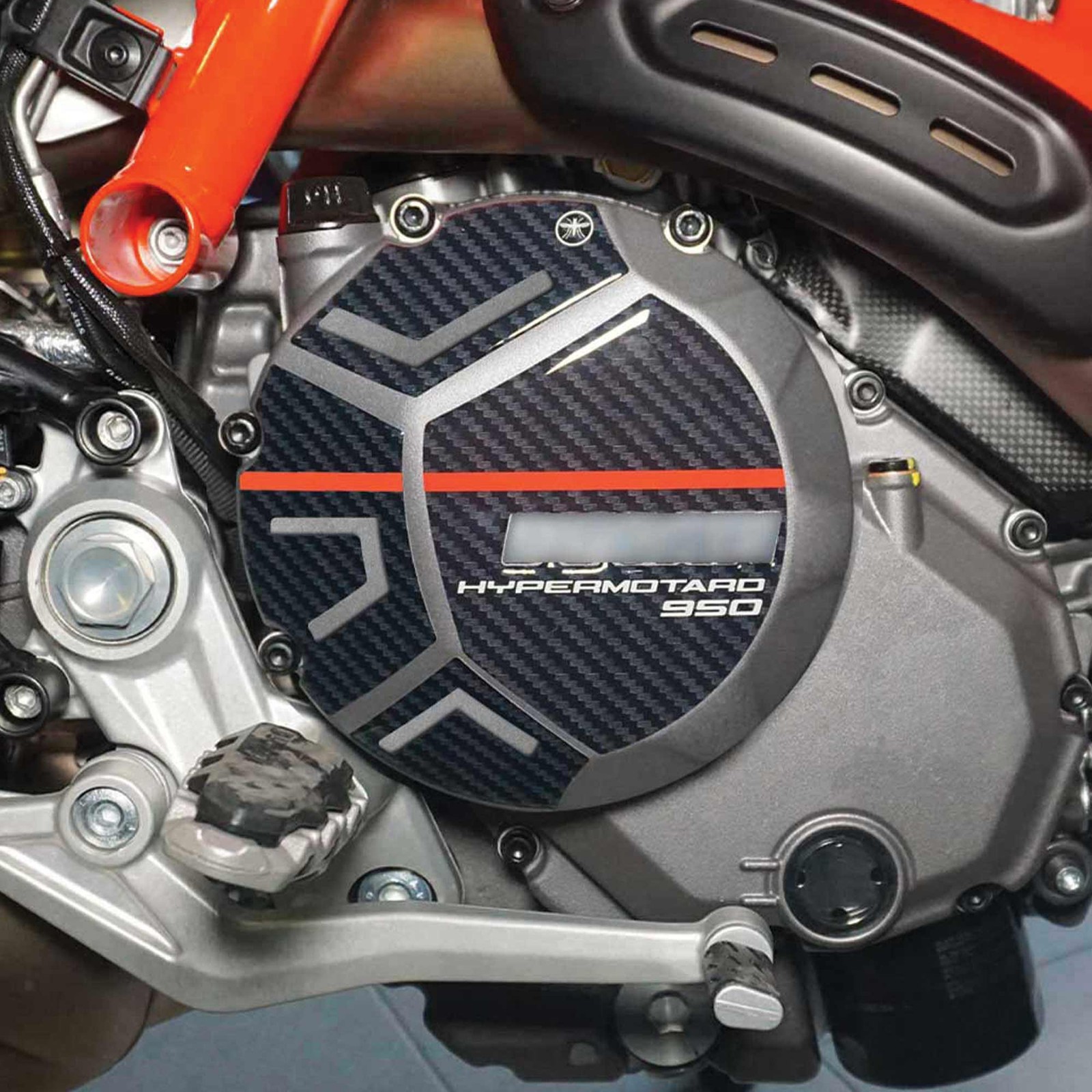 Stickers 3D Guards Crankcase Compatible With Ducati Hypermotard 950 Sp 2019-25