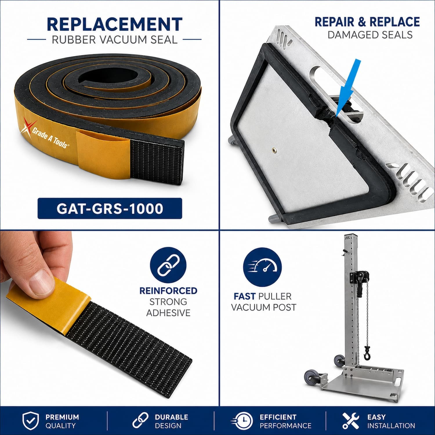 Replacement Gasekt Seal & Silencer Filter Kit For Guni Fast Puller