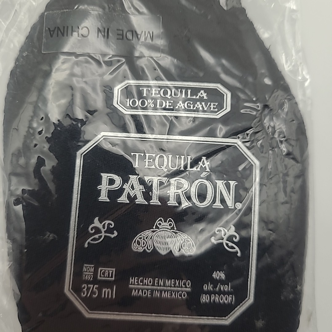 375ml Patron Tequila De Agave Bottle Koozie