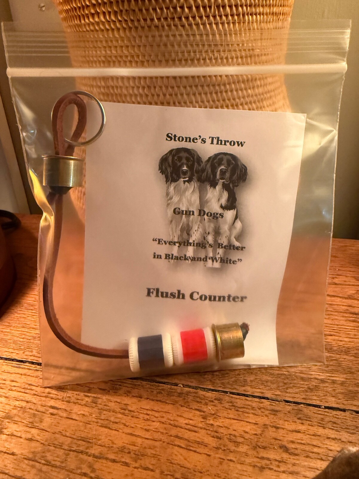 Upland Game Flush Bird Counters Brass Shell / Leather
