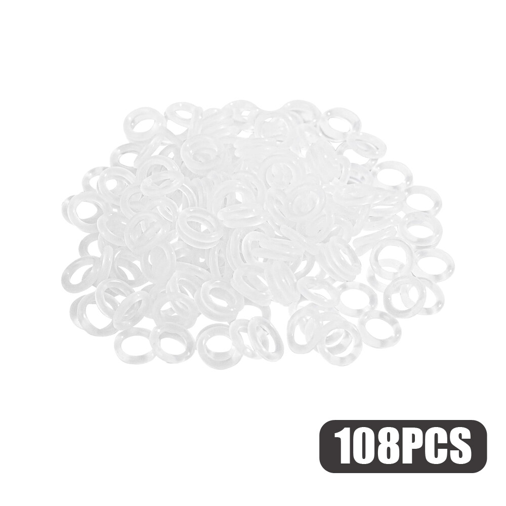 108Pcs White Keycap Rubber O-Ring Switch Sound Dampeners For Cherry MX Keyboards