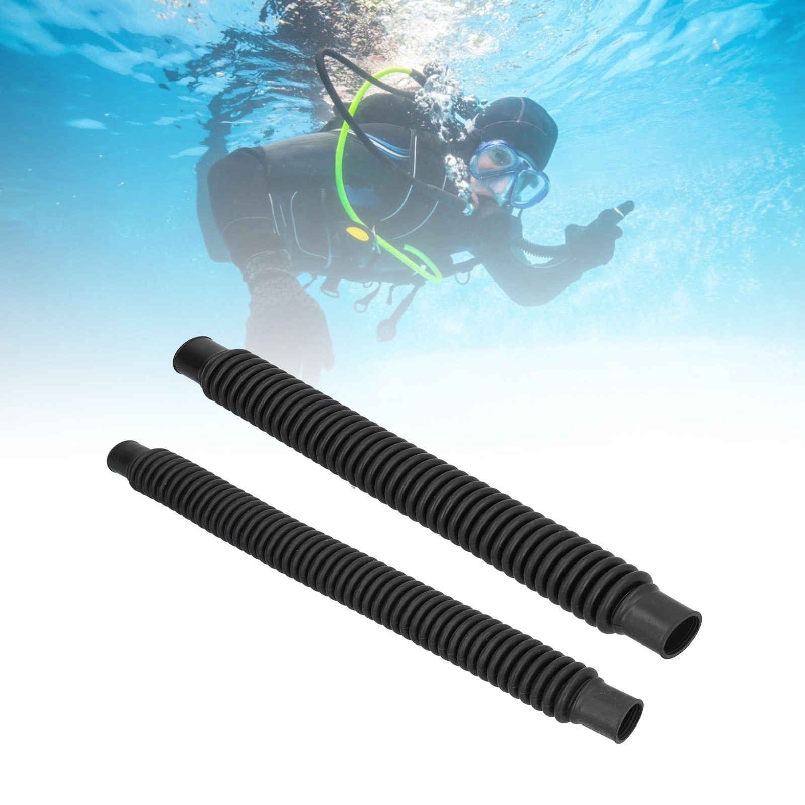 Scuba Diving Round Corrugated Hose For Buoyancy Control Device Jacket BCD DS