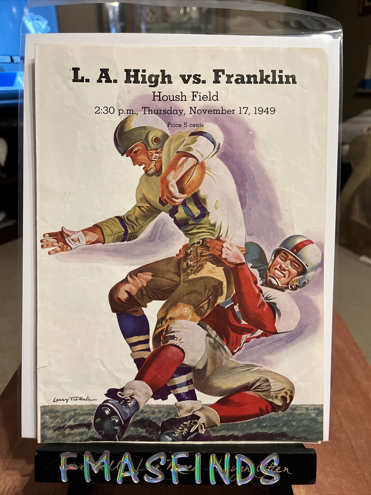 Q1 1949 LA LOS ANGELES CA vs FRANKLIN Football Program California