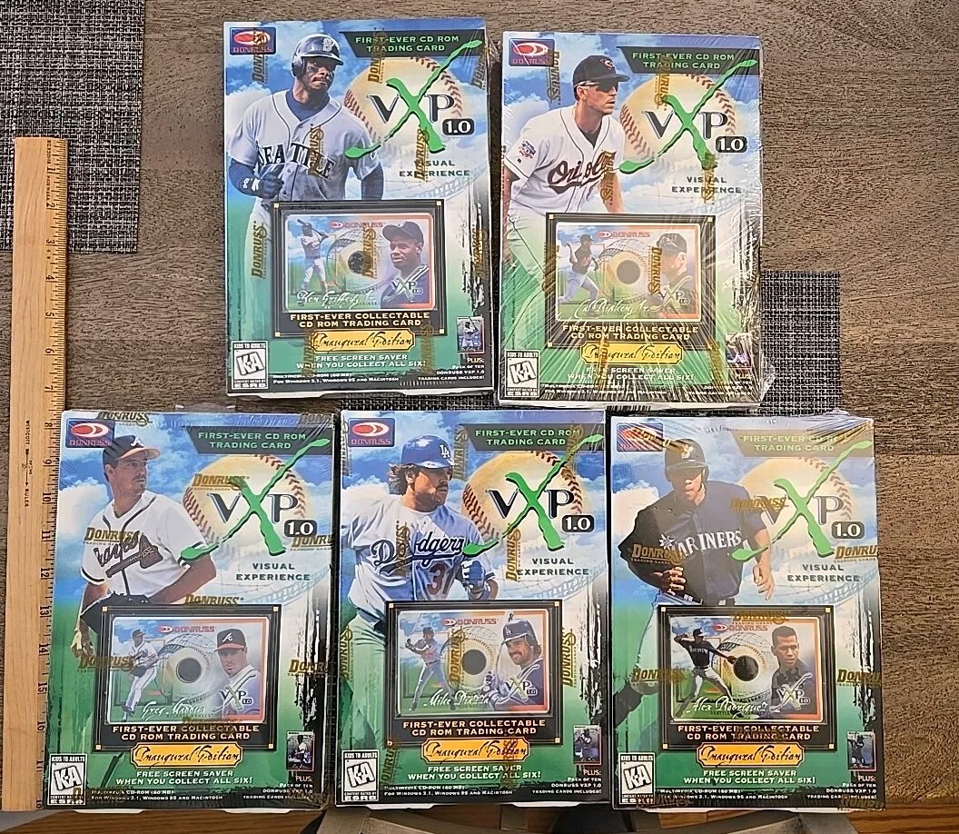 Donruss: VxP 1.0 CD Lot Of 5  Ken Griffey Jr.  Ripken 1997 SEALED