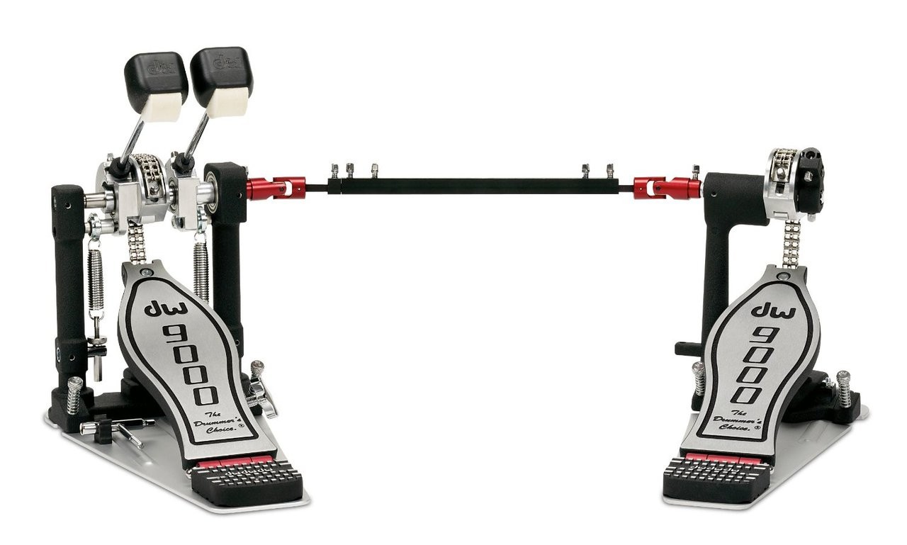 DW LEFTY DOUBLE BASS KICK DRUM SET PEDAL w/ CASE, LEFT FOOTED - DWCP9002PBL