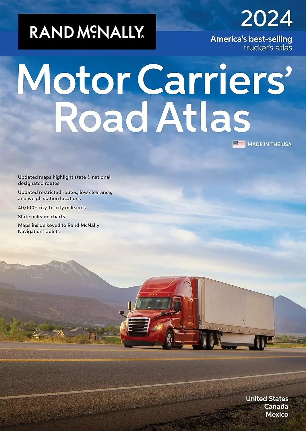 Rand McNally 2024 Motor Carriers' Road Atlas  by Rand McNally  (Like new)
