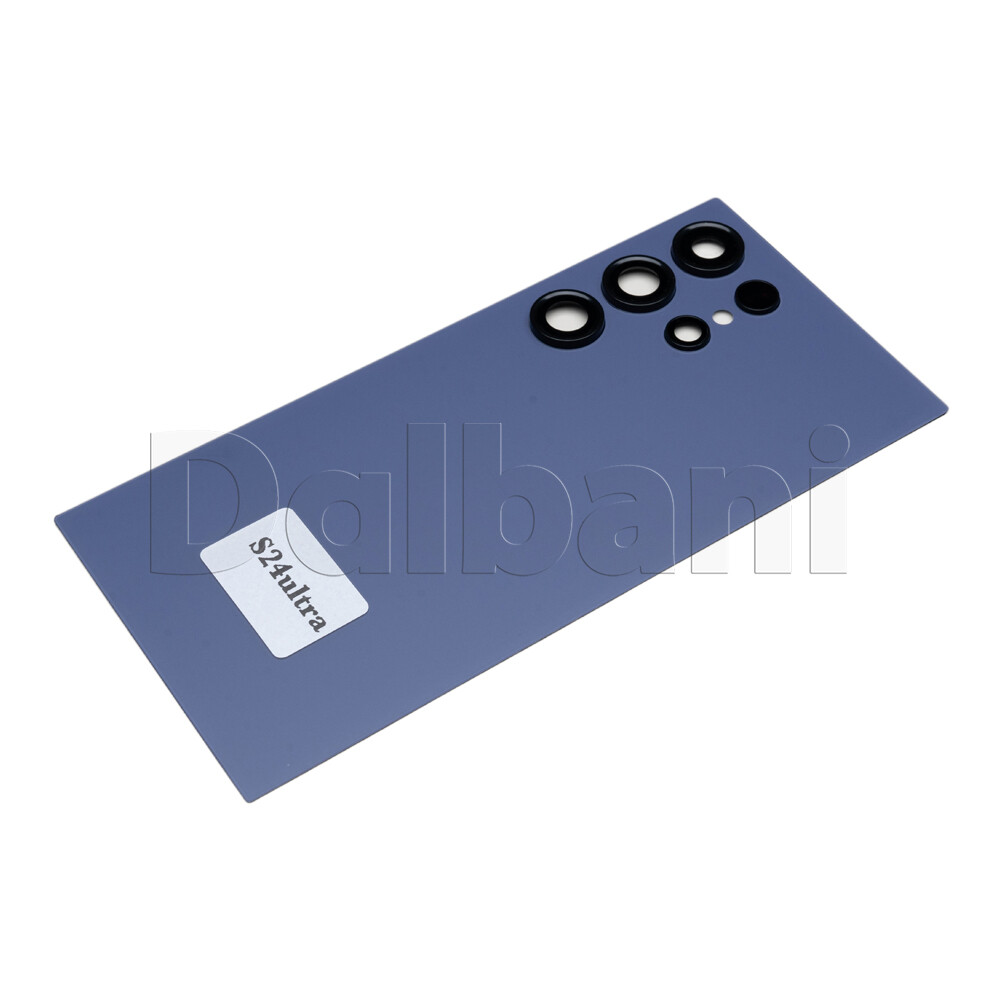 Back Glass Rear Housing Battery Cover For Samsung Galaxy S24 Ultra SM-S928 Blue