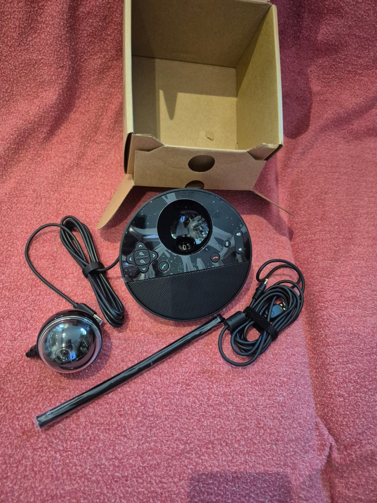 Logitech BCC950 Video Conference Webcam - Black NO REMOTE MISSING COMMON CABLE