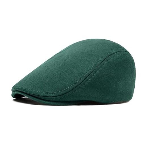 Men's Newsboy Cap Retro Classic Beret Ivy Irish Gentleman One Size 1pc Green