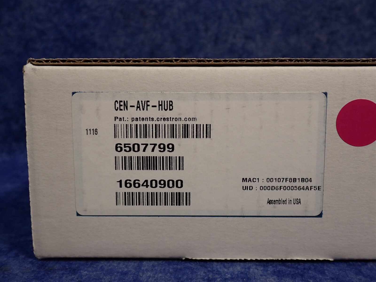 Crestron CEN-AVF-HUB AV Framework Hub 6507799 (G109)