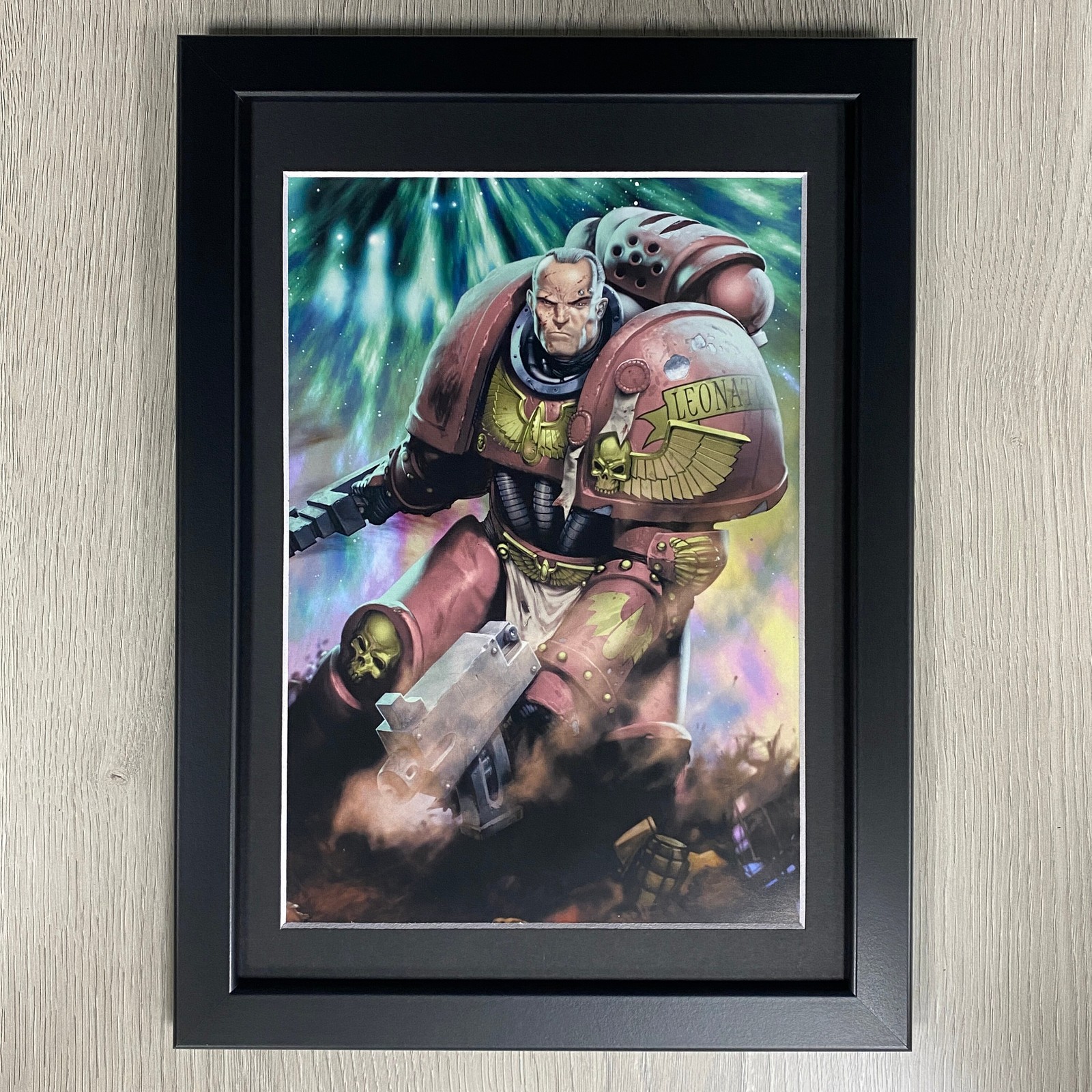 LEONATOS BLOODQUEST FRAMED ART ASTARTES BLOOD ANGELS WARHAMMER MONTHLY 40K