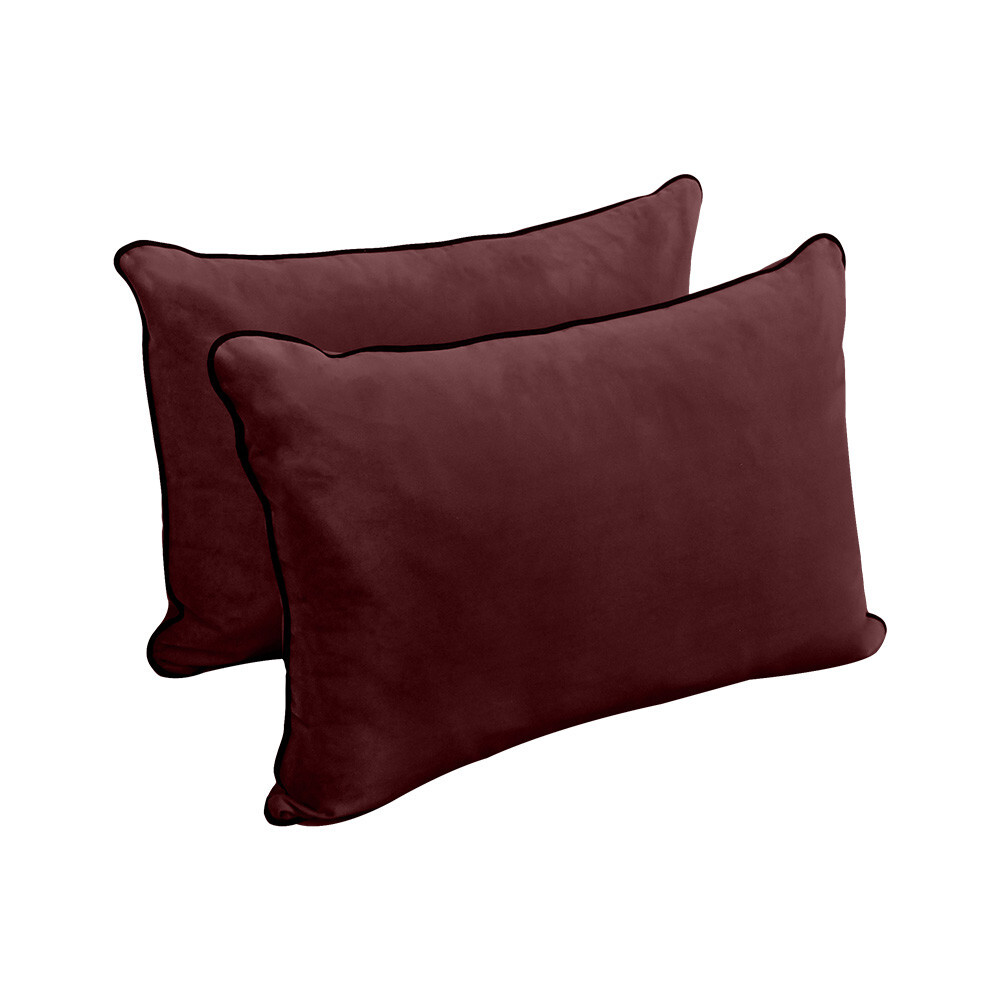 SLIPCOVER ONLY Contrast Twin Style V4 Velvet Indoor Daybed Bolster Cushion AD368