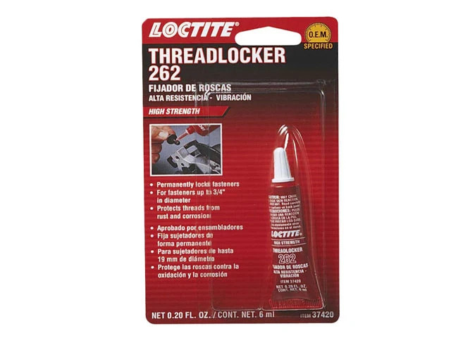 Porsche Threadlocker - Loctite 262 Red (6 ml. Tube) 37420--Loc