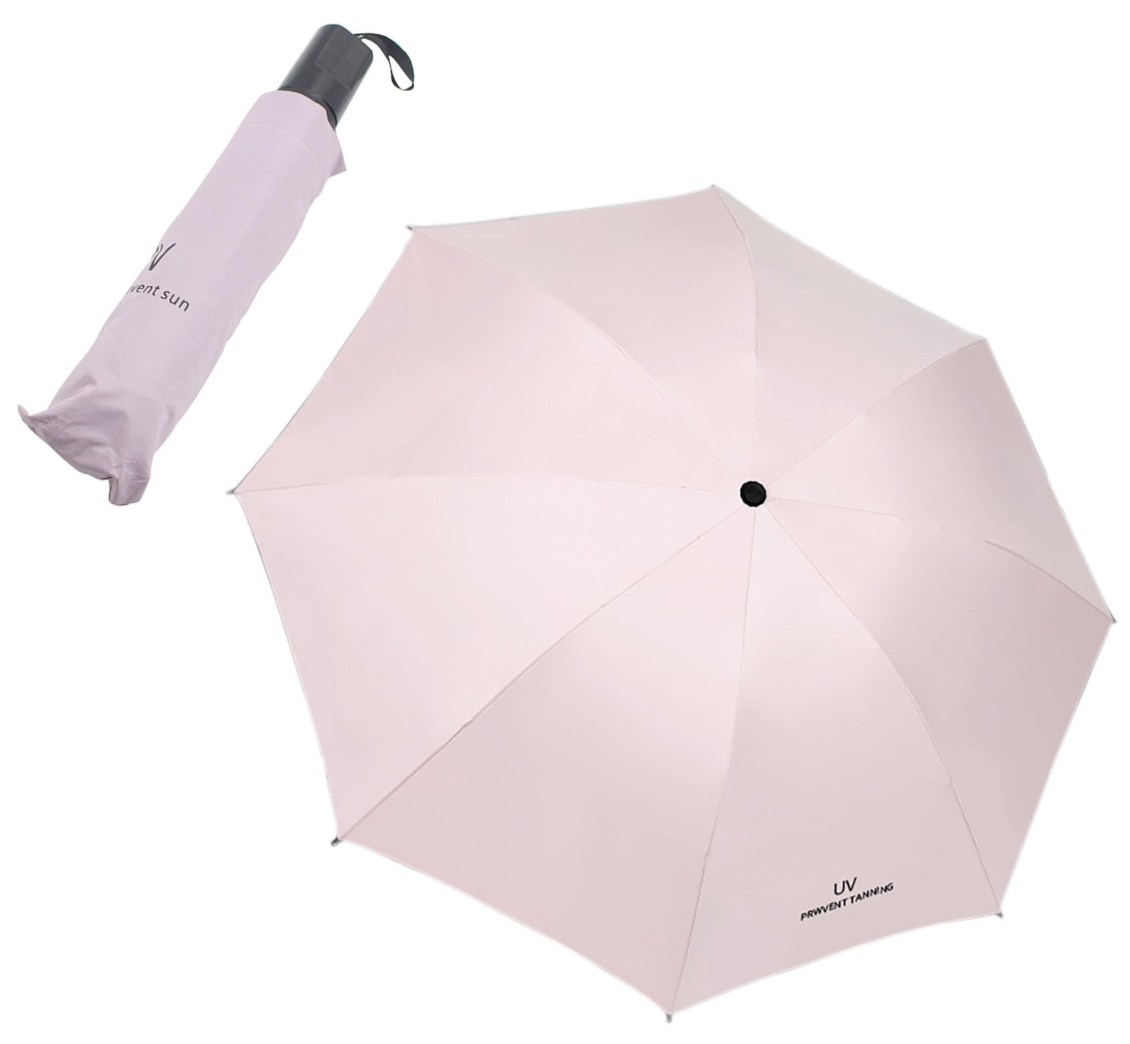 YIKANGHENG Sunshade and Rainproof Umbrella, 37.8 Inch x 25.6 Inch 8 Ribs Pink...