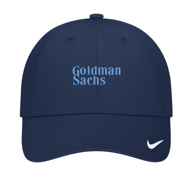 NWT 100% Authentic Goldman Sachs Investment Bank Finance Hat Cap Navy Rare Logo