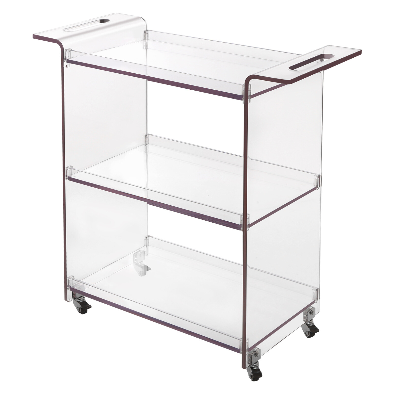 Mobile PC Rolling Cart,PC Cart with Wheels, Rolling Serving Cart