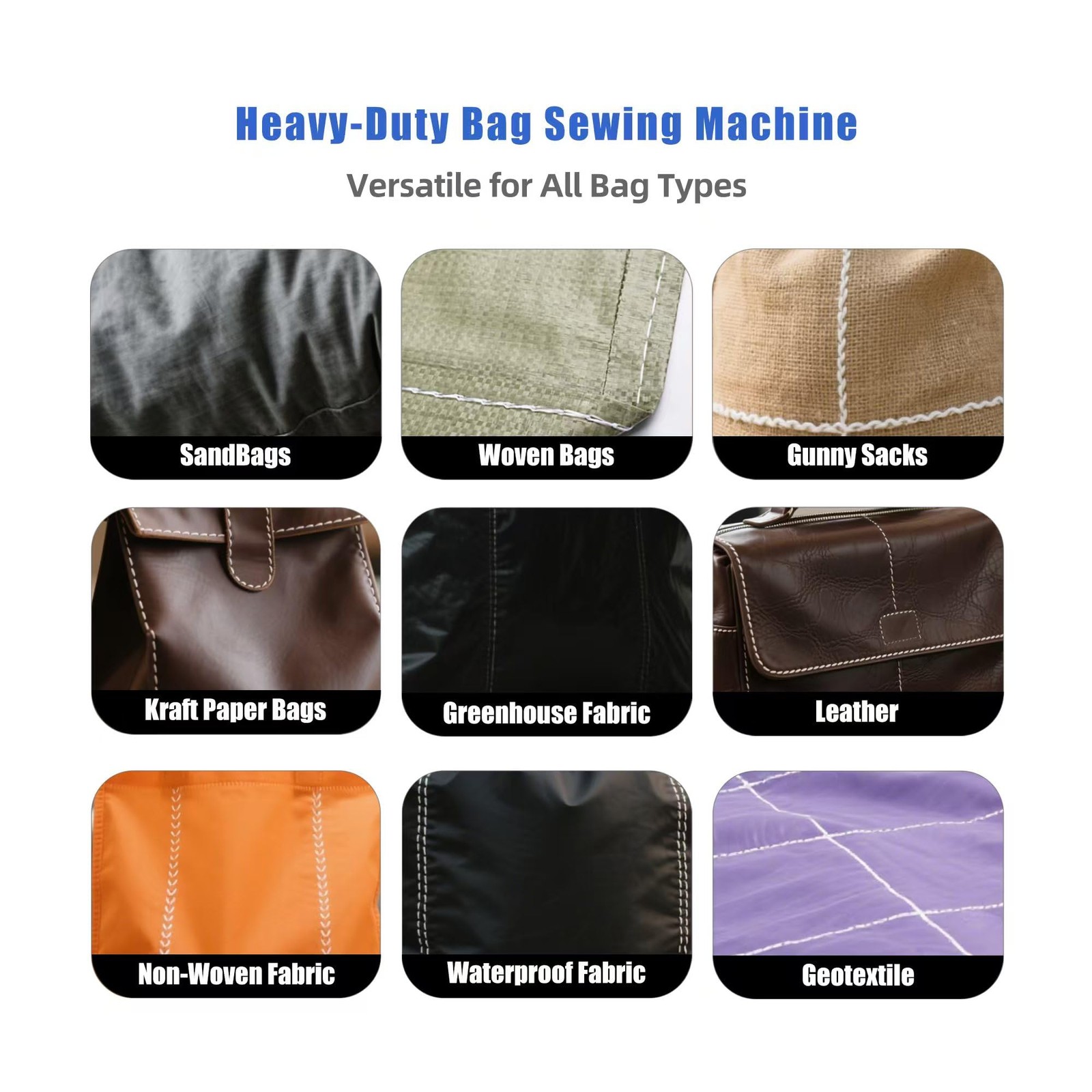 heavy-duty sewing machine, industrial sewing machine, handheld sewing machine