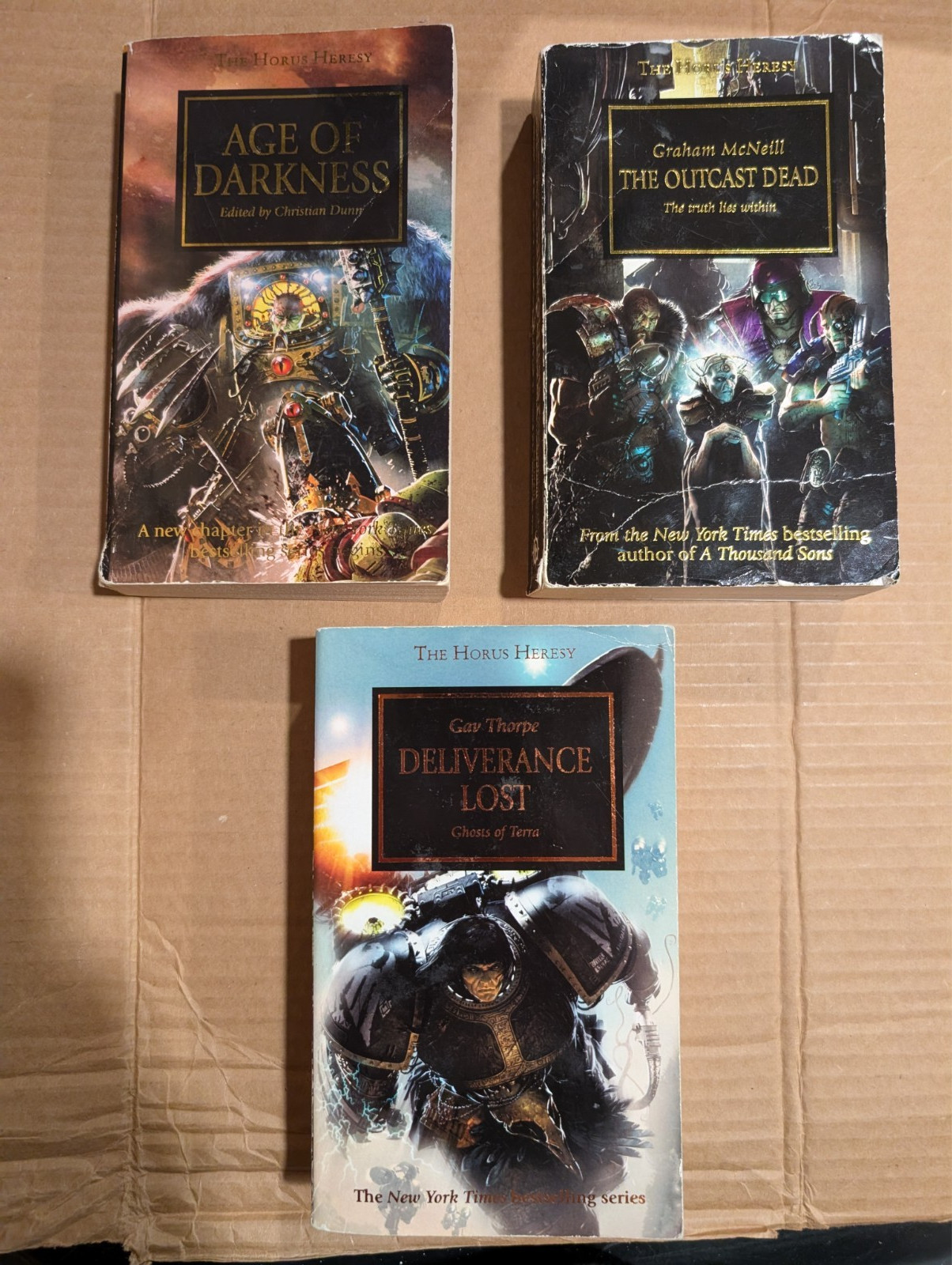 Age of Darkness Outcast Dead Deliverance Lost Warhammer The Horus Heresy All 3