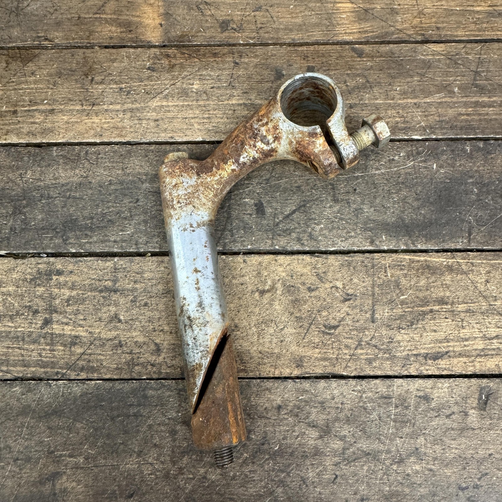 Vintage Monark Quill Bike Stem Balloon Tire 1940s Cruiser Rusty
