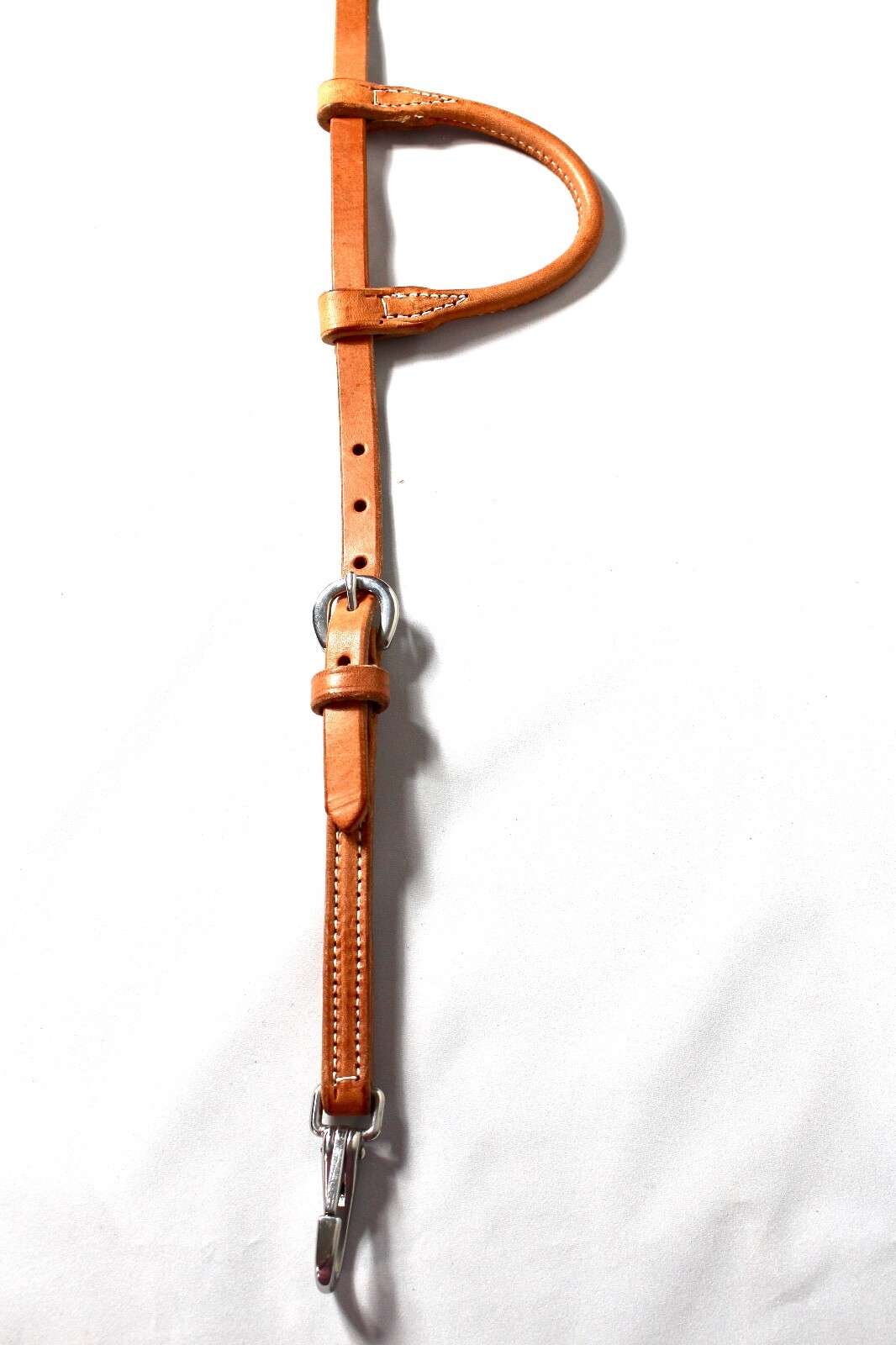 FS Tack Hermann Oak Harness Leather Rolled Sliding One Ear Headstall Snap Ends