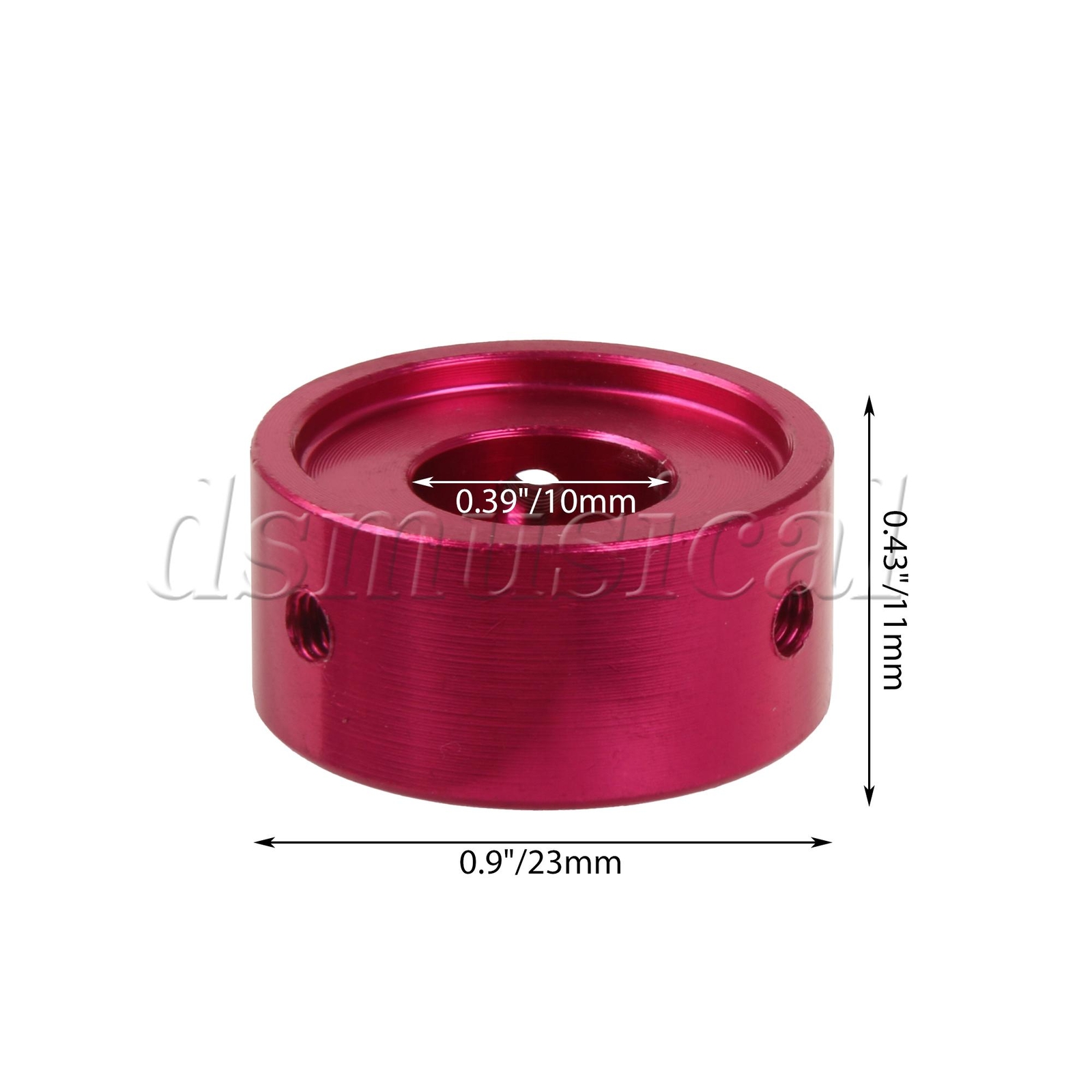 2Pcs Guitar Effect Pedal Switch Topper Caps 3/8 Inch Inner Diameter Red