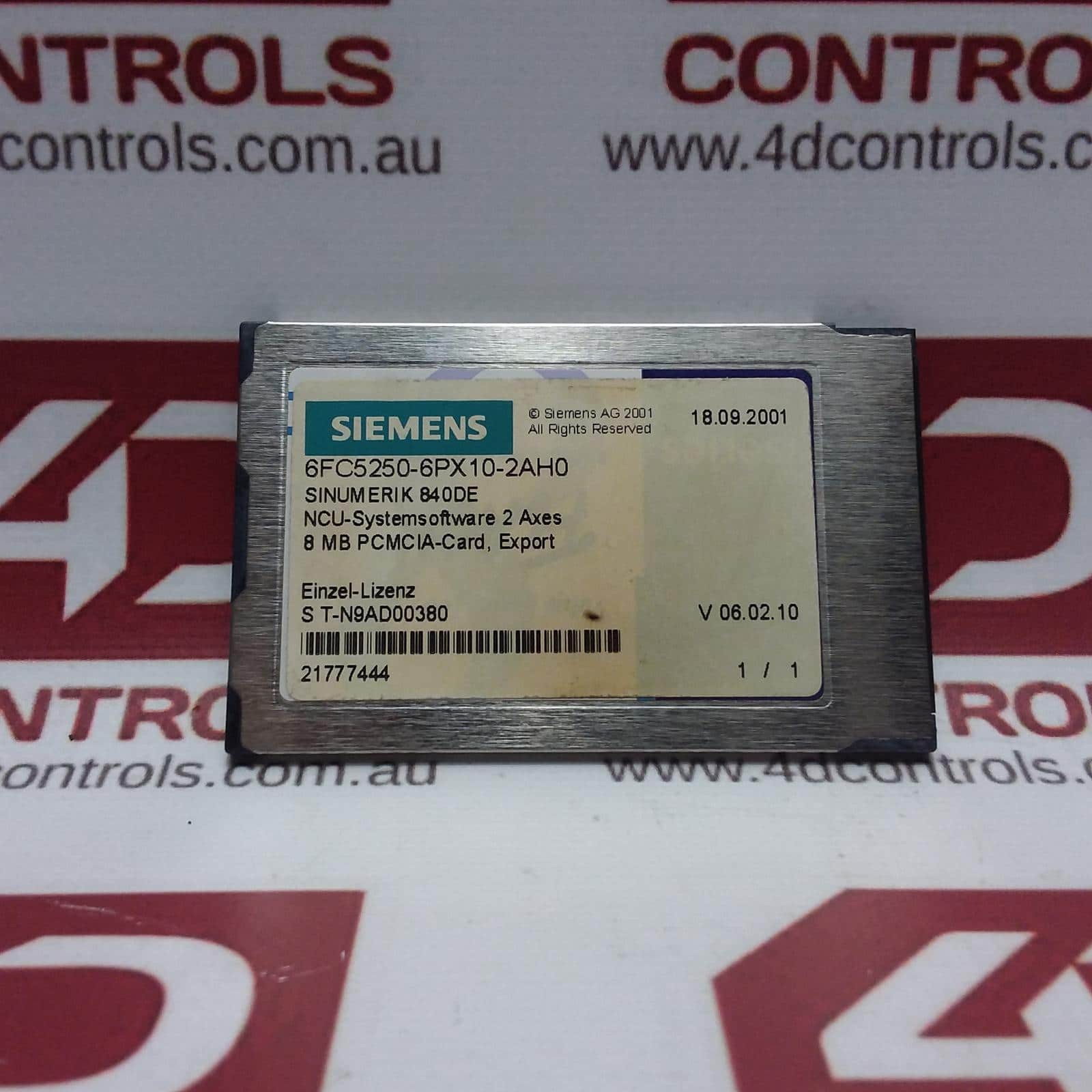 6FC5250-6PX10-2AH0 | Siemens | 840DE CNC Software 2-2, Used