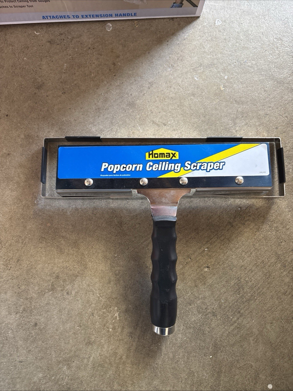 Ceiling Texture Scraper for Popcorn Ceiling Removal 12-Inch Metal Blade New