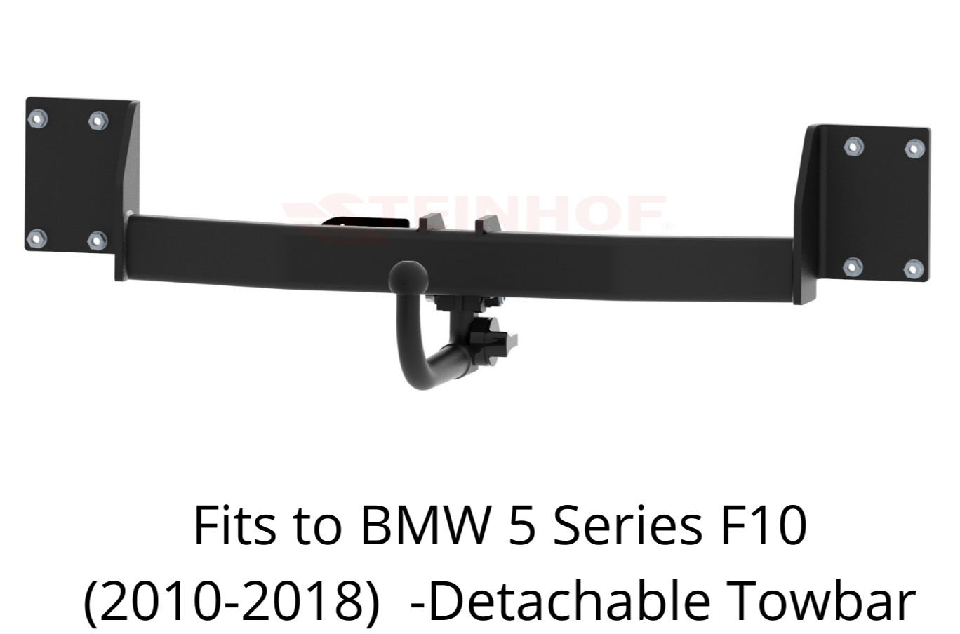 DETACHABLE Tow Bar For BMW 5 Series F10 (2010-2018) & 7 Pin Bypass Relay - B065
