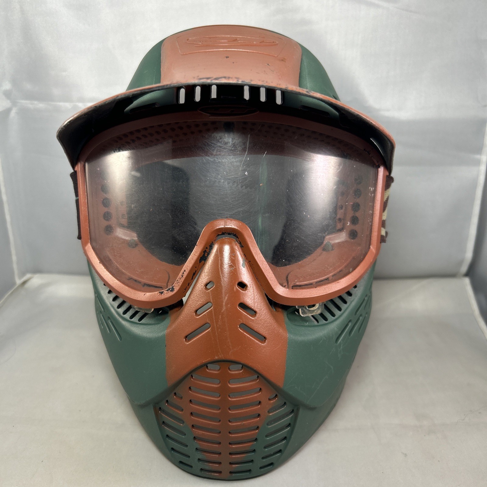 JT Proflex Paintball Mask - Green and Red - Pre-Owned