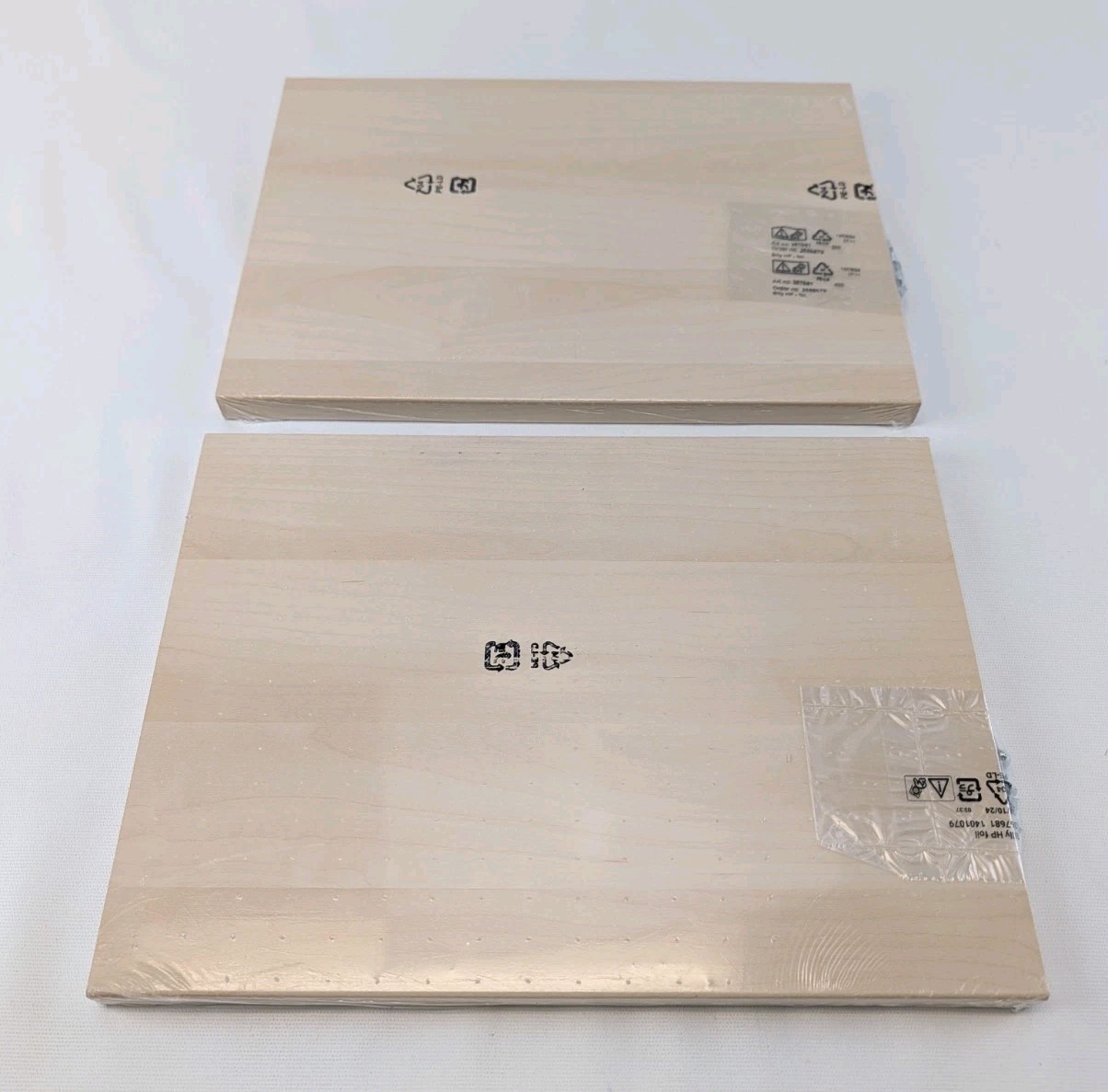(Lot of 2) Ikea BILLY Extra Shelf w/ Metal Supports Birch 14x10" New 404.958.67