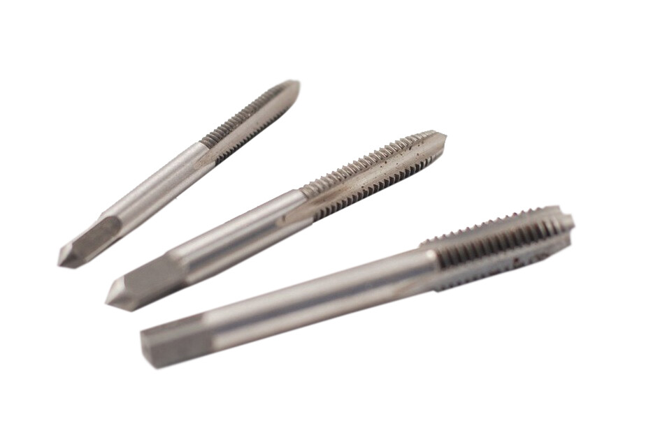 Professional Taper Plug Bottom 3pc Hand Tap Pipe Screw Thread Set: M3-M30