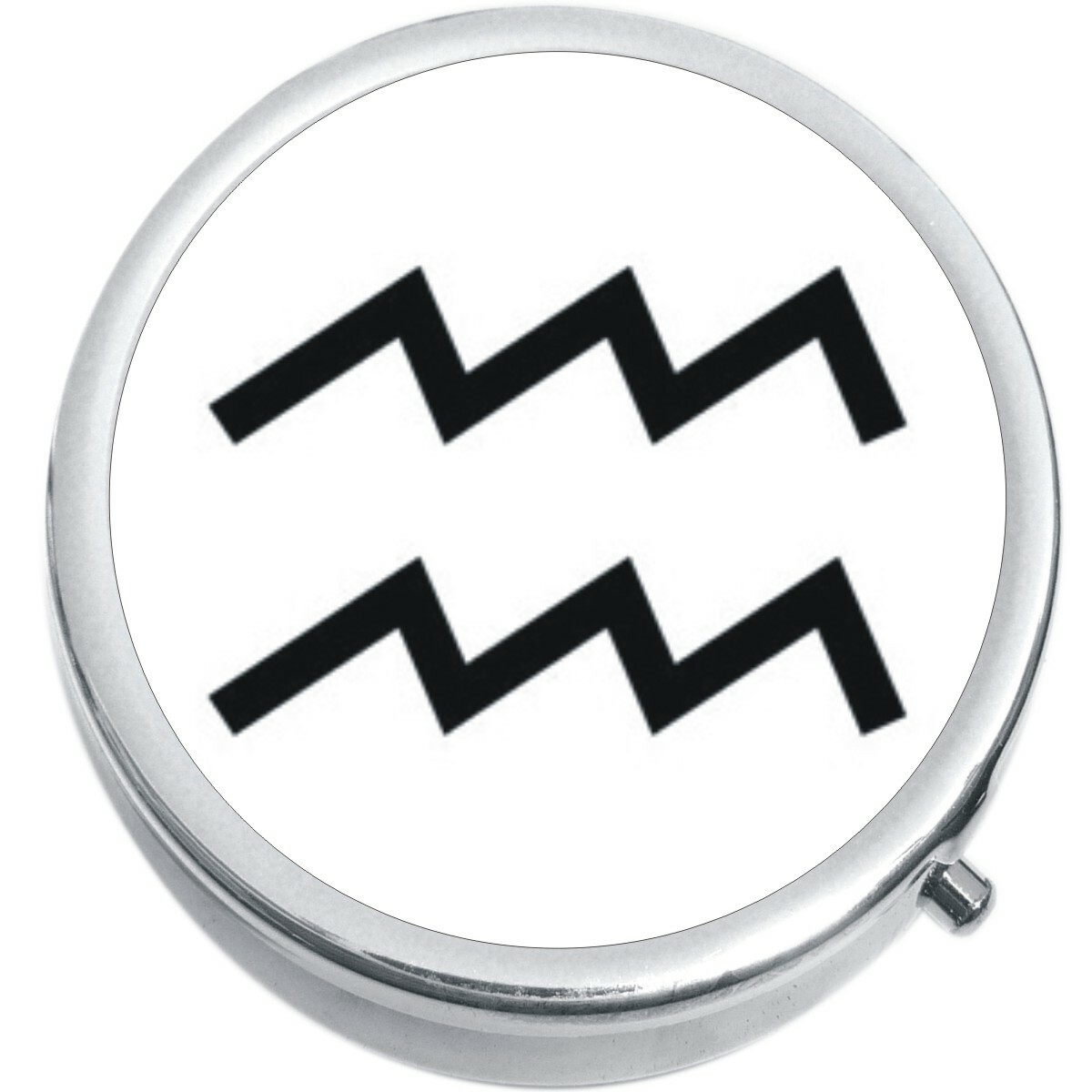 Aquarius Zodiac Medicine Vitamin Compact Pill Box