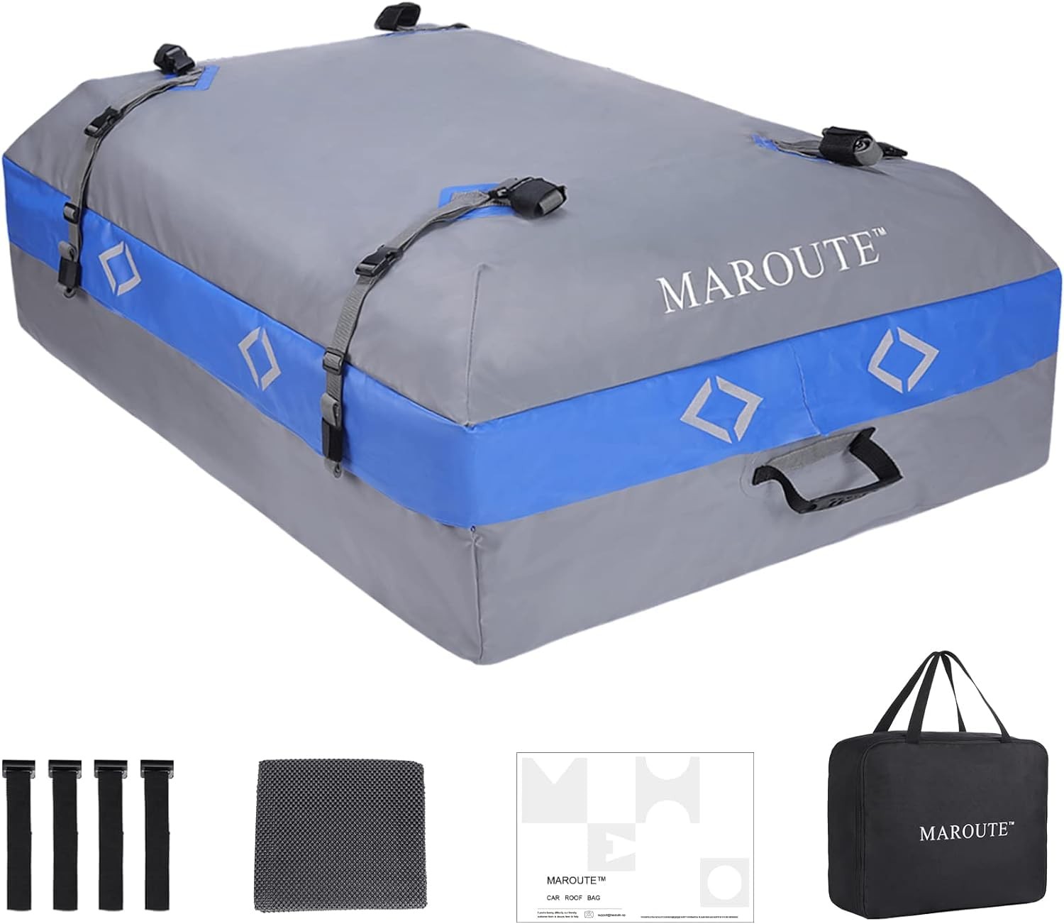 Rooftop Cargo Carrier Bag, 15 Cubic Feet Heavy Duty 100% Waterproof Rooftop