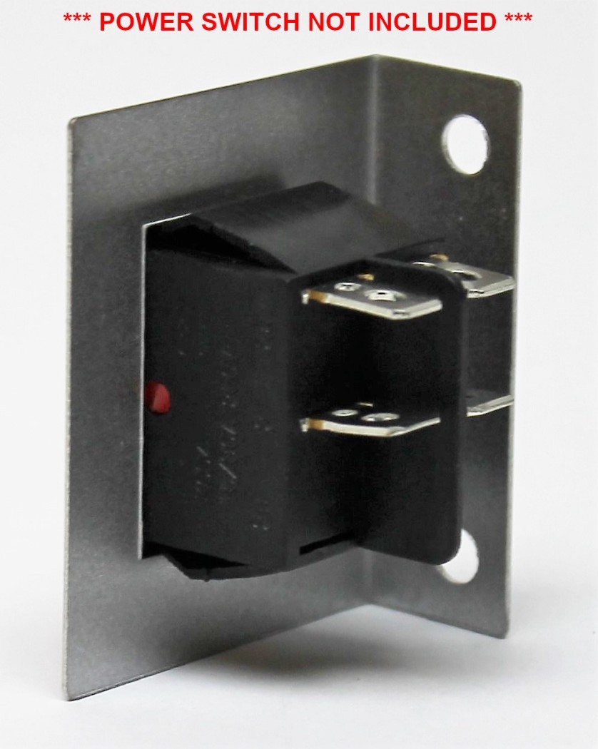 Electronic Holder for Rocker Style Power Switch KCD4, KCD4-101. RetroArcade.us