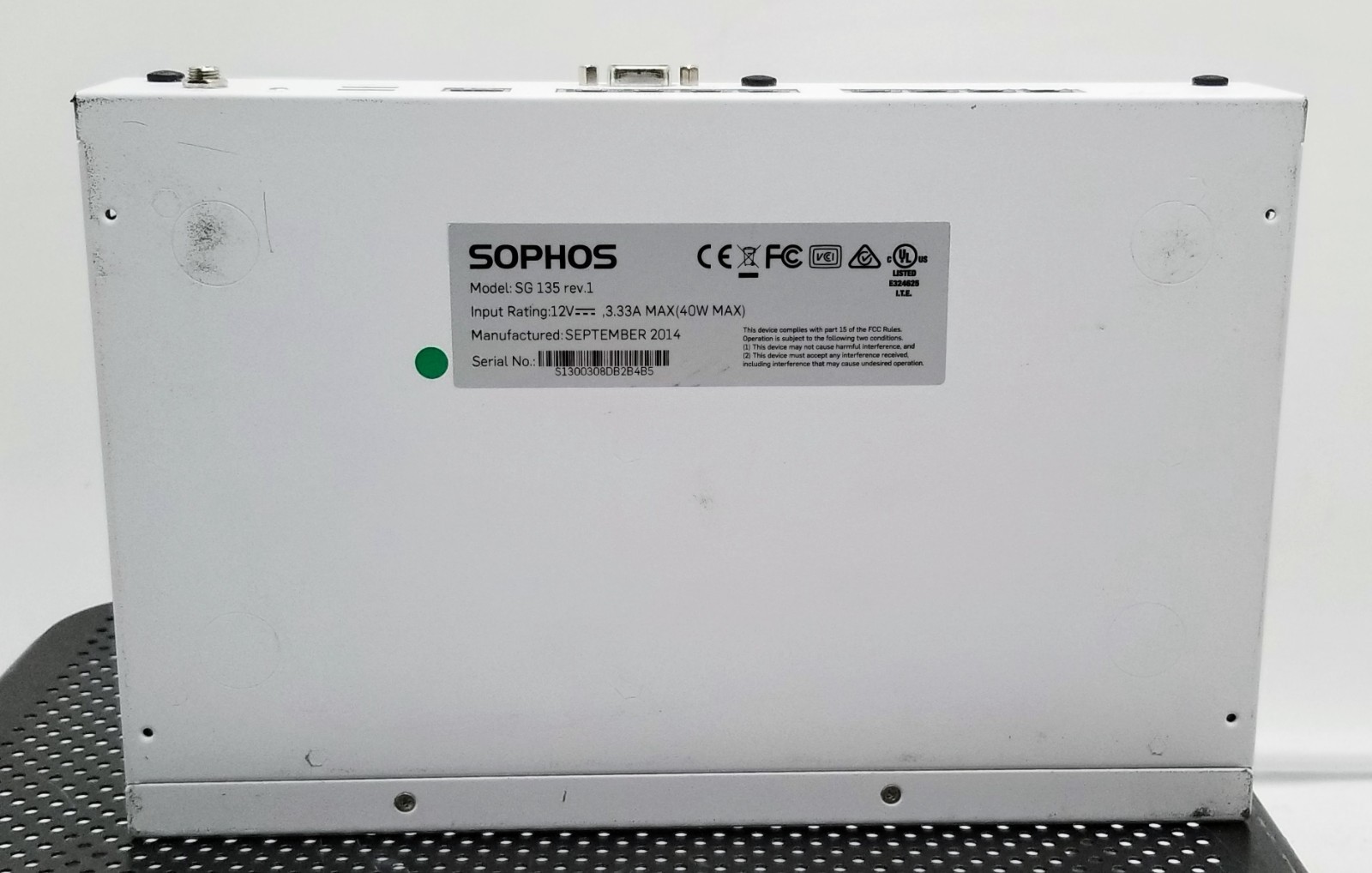 Sophos SG 135 Rev.1 Network Security Appliance
