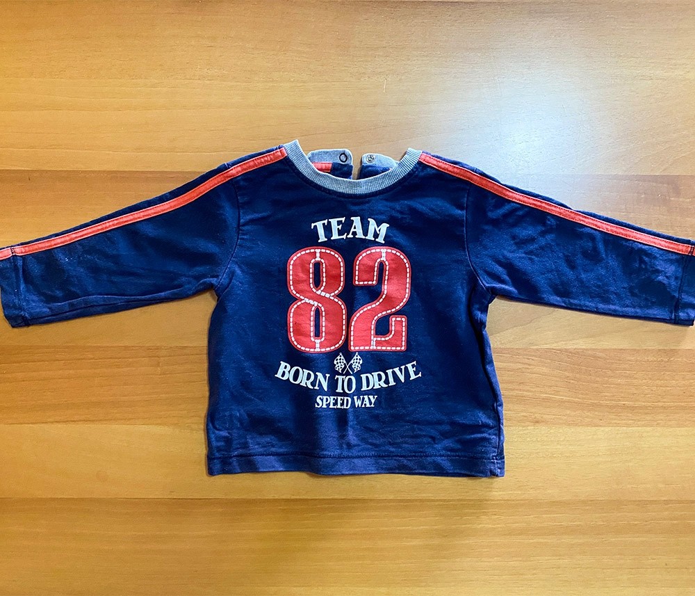 Bassoon 12-18 Months Kids Long Sleeve Jersey Blue Casual Sports 80cm