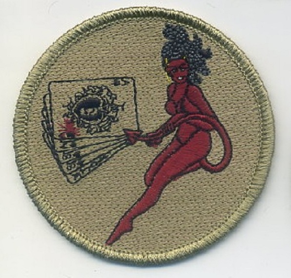 DAESH BASHER GREEN BERETS SAS JTF2 KSK vêlkrö PATCH: Deadman's-Hand DEVIL GIRL