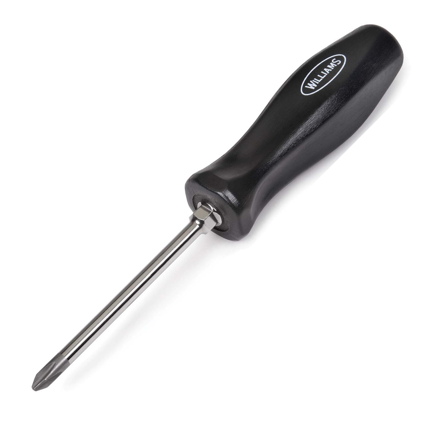 #2 Phillips Round Shank Screwdriver Hex Bolster Williams USA JHWSDP-2-4
