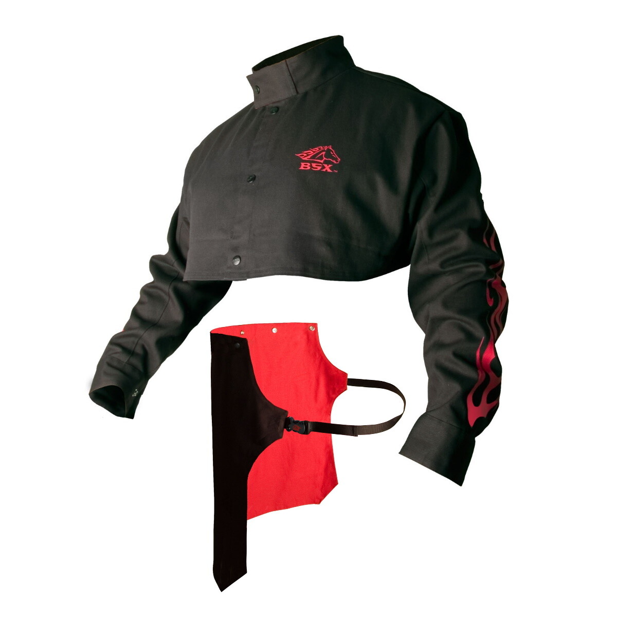Revco Black Stallion BSX Advanced FR Cotton Cape Sleeves w/Bib (Large) (BX21CS)