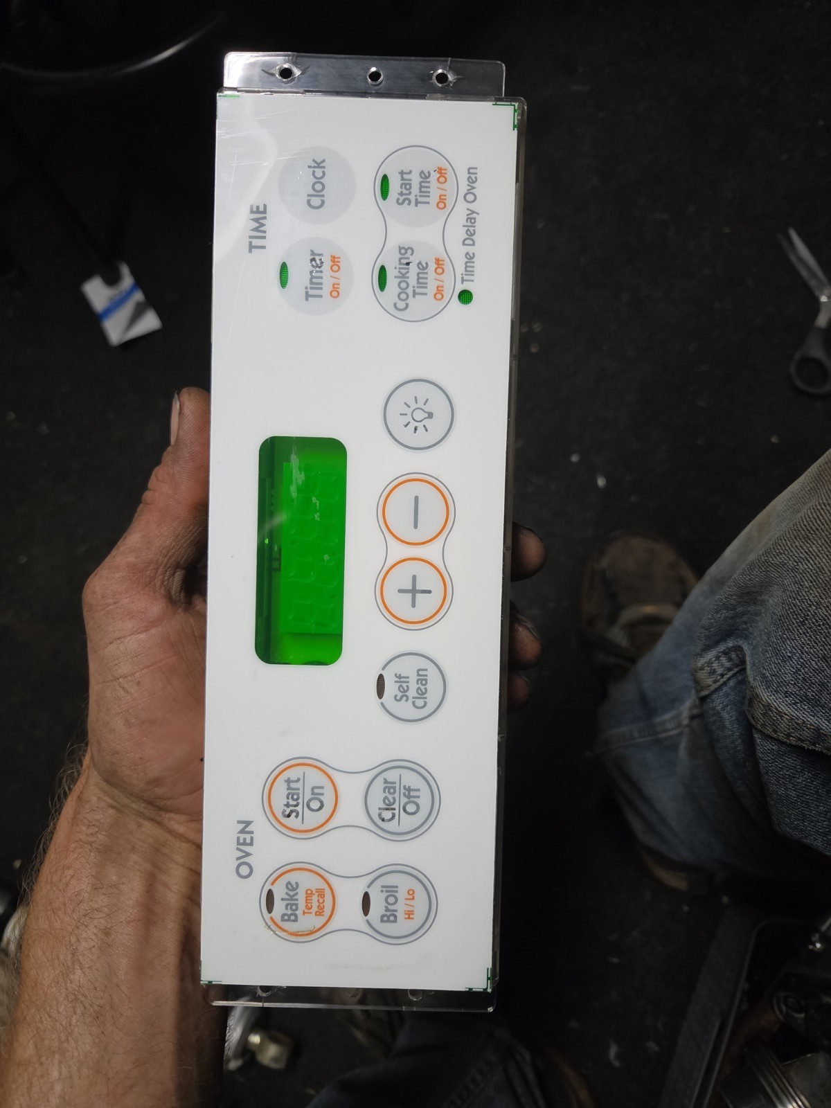 GE Oven WB27K10097 Control Board - White Overlay