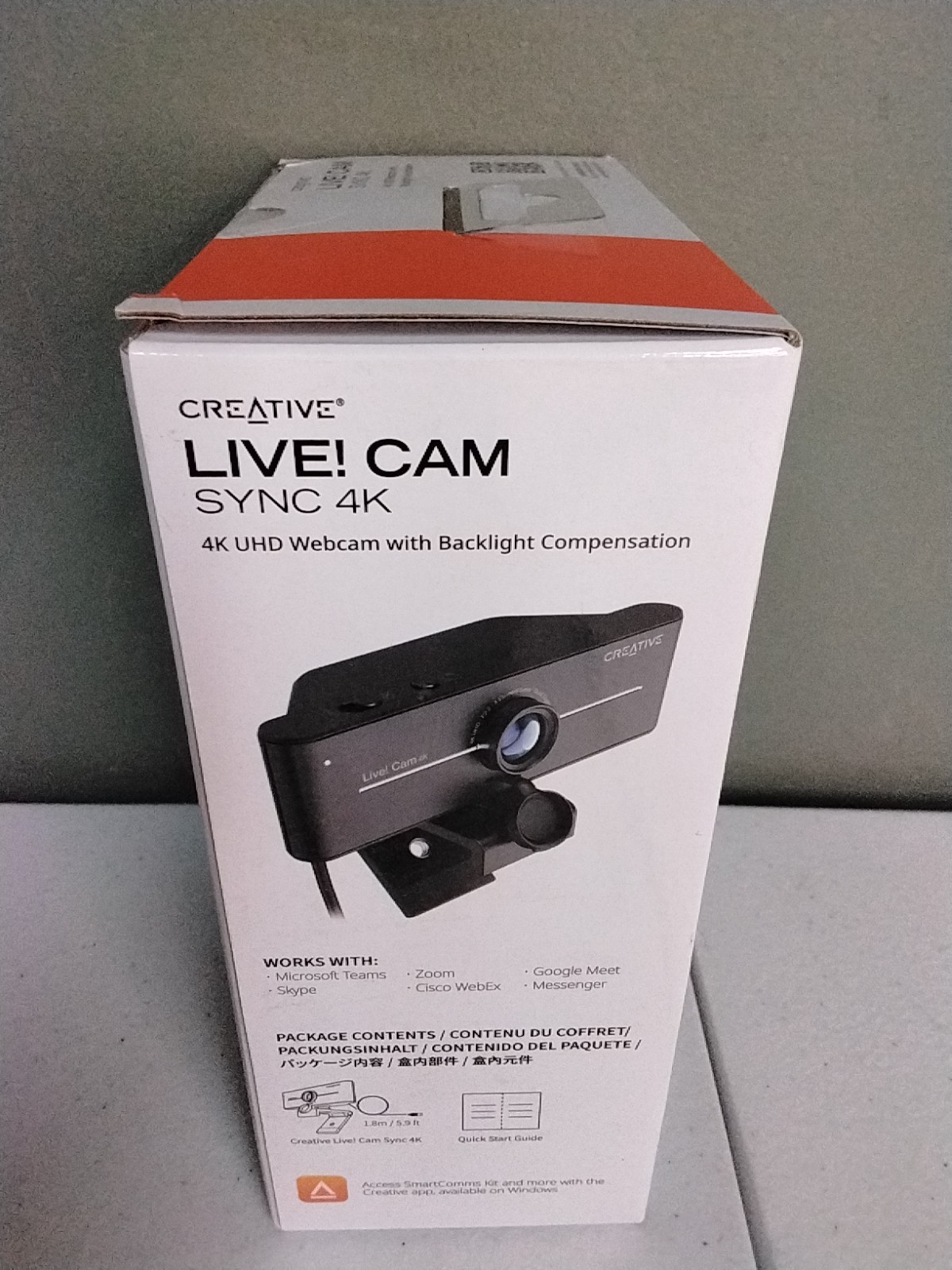 CREATIVE LIVE! CAM SYNC 4K UHD Webcam with Backlight Compensation NEW & SEALED!