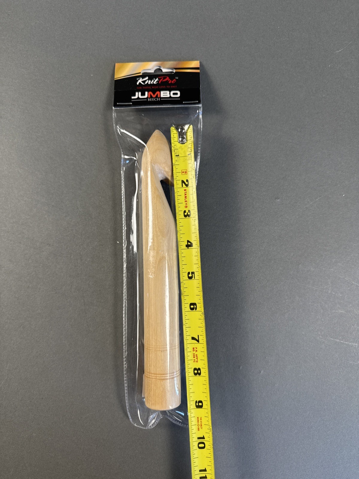 KnitPro Beech Crochet Hook 30mm Beech WD Single Wooden