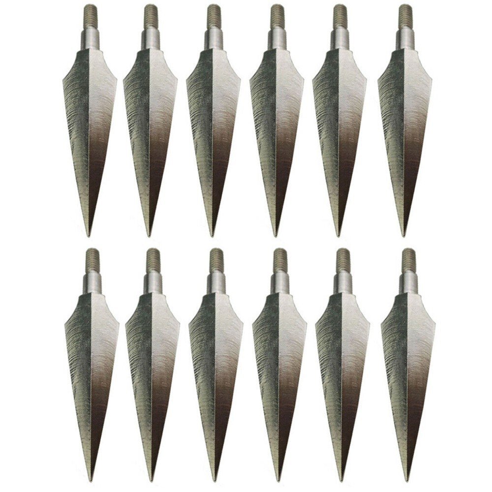 Archery Traditional Arrowheads 150 grain Broadhead Screw Points Tips Bow Hunting