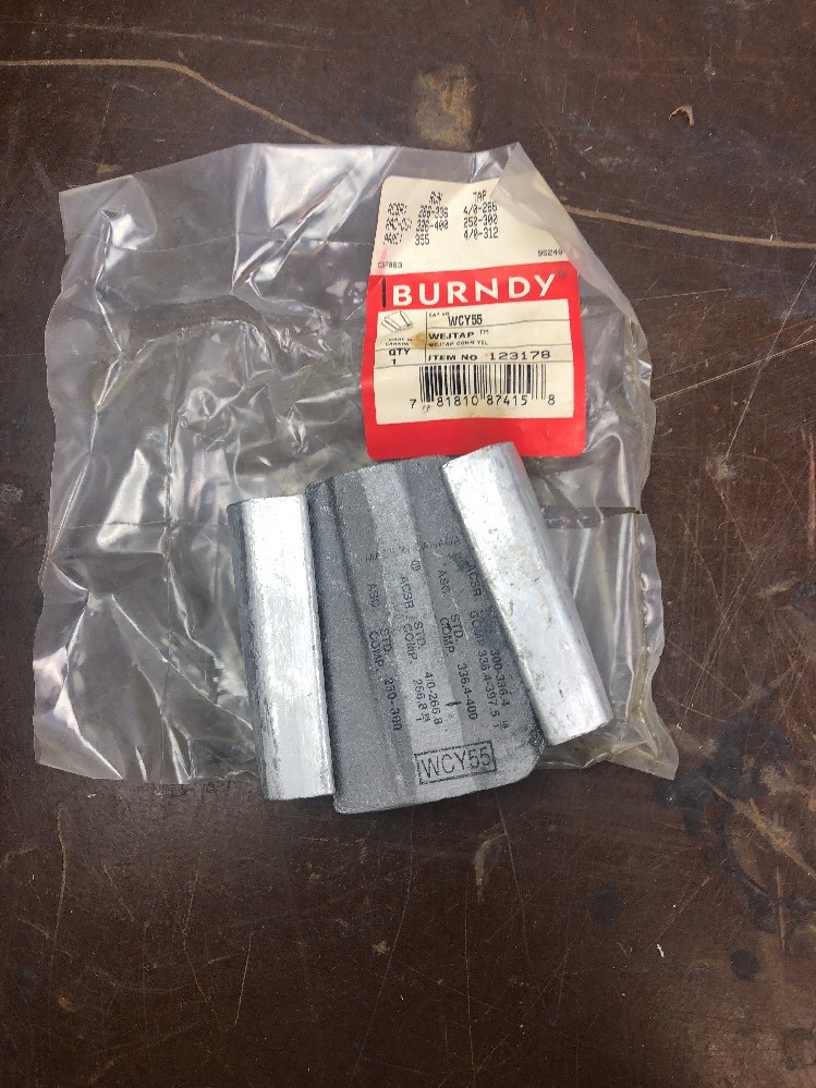 Burndy WCY55 Wejtap™ Connectors ITEM NUMBER 123178 NOS FREE SHIPPING!!!!