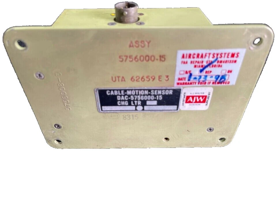 5756000-15 Cable Motion Sensor Jet Aircraft