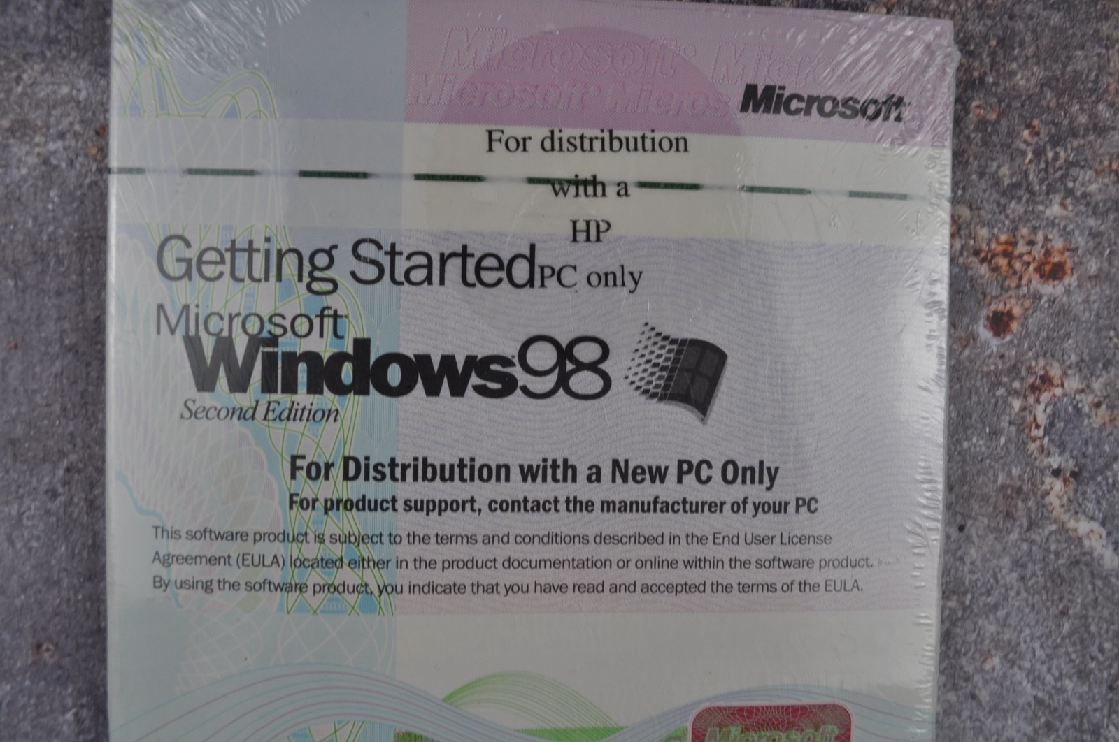 Microsoft Windows 98 Second Edition Operating System booklet Only - NO Disc