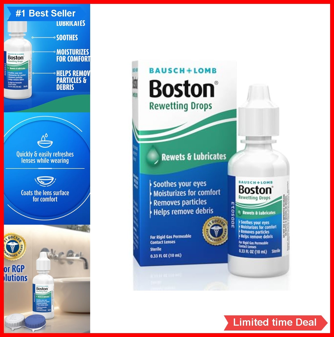 Rewetting Drops for Rigid Gas Permeable Contact Lens Moisturizes Soothes